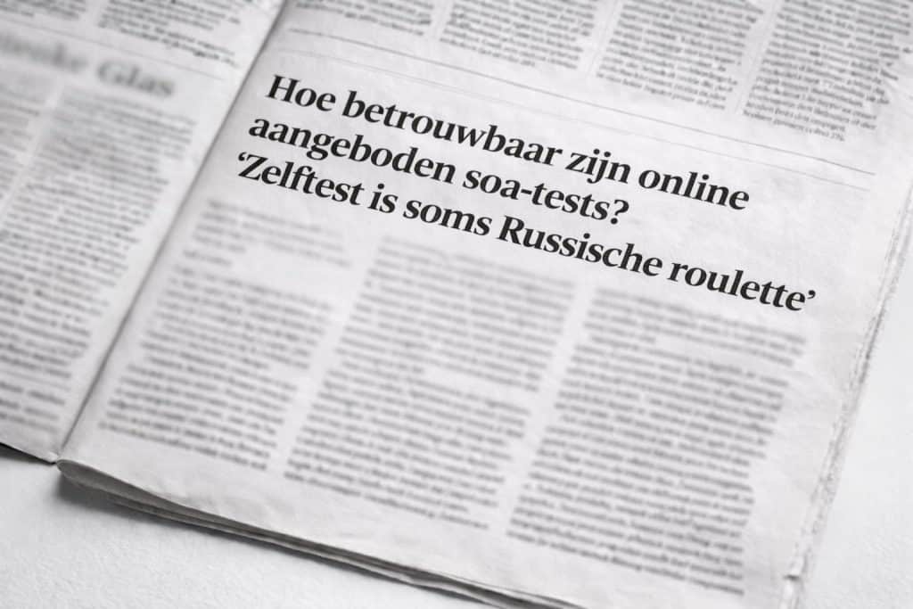 artikel volkskrant soa testen