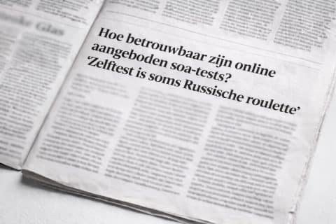artikel volkskrant soa testen